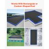 Corner Pool Water Tubes, 4 Pack 22.4 x 22.2 in, Corner Winter Water Bags with Leakproof Screw Cap, 0.4mm Heavy Duty PVC